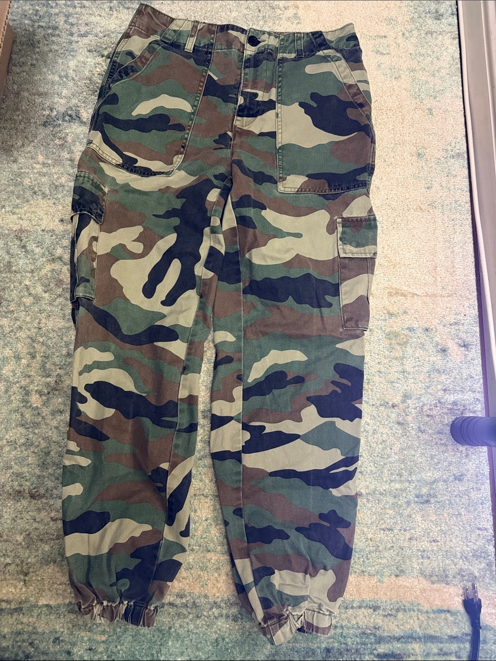 Women’s Camo Cargo Shorts - Green Camo Utility